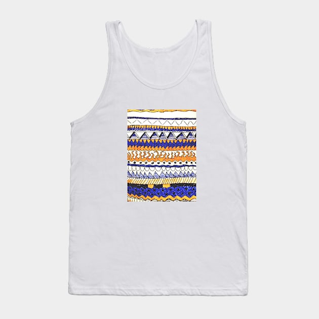 Random aztec pattern Tank Top by Kikabreu